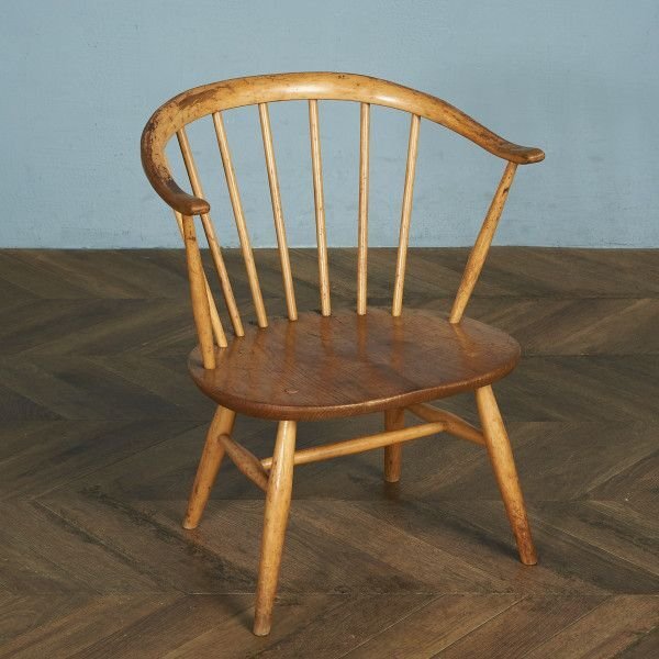 アーコール ERCOL ヴィンテージ スモーカーズ ローチェア レア カウホーン 低座面 英国 ウィンザー アームチェア #74395