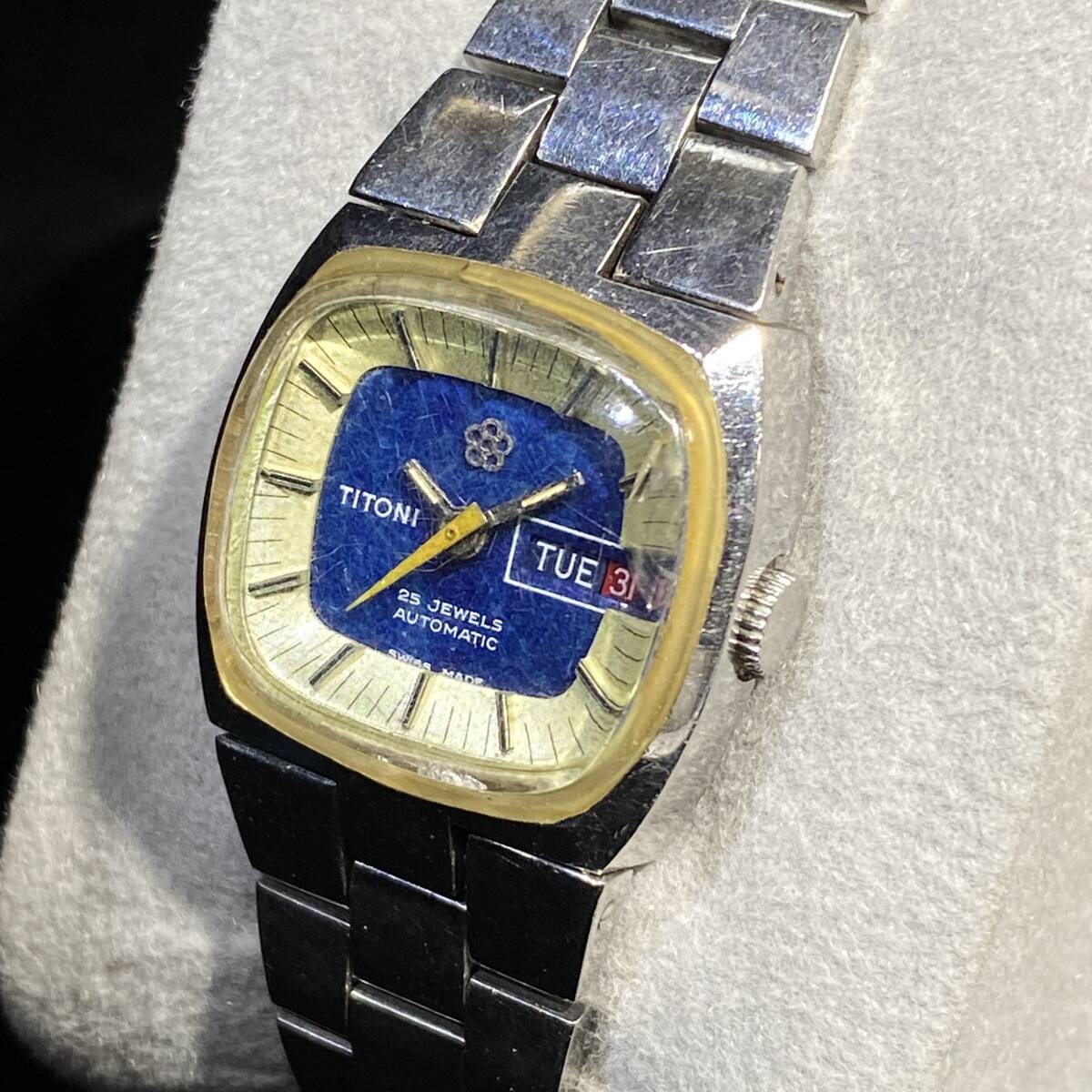 1円~ 6TA31100325 TITONI チトーニ デイデイト AT 自動巻き SS 1円~ 6TA31100325 TITONI チトーニ デイデイト AT 自動巻き SS