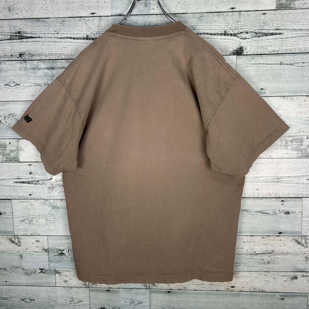 ナイキ 白タグ90s 刺繍ロゴ 袖ロゴ Tシャツ ブラウン L 5177 ナイキ 白タグ90s 刺繍ロゴ 袖ロゴ Tシャツ ブラウン L 5177