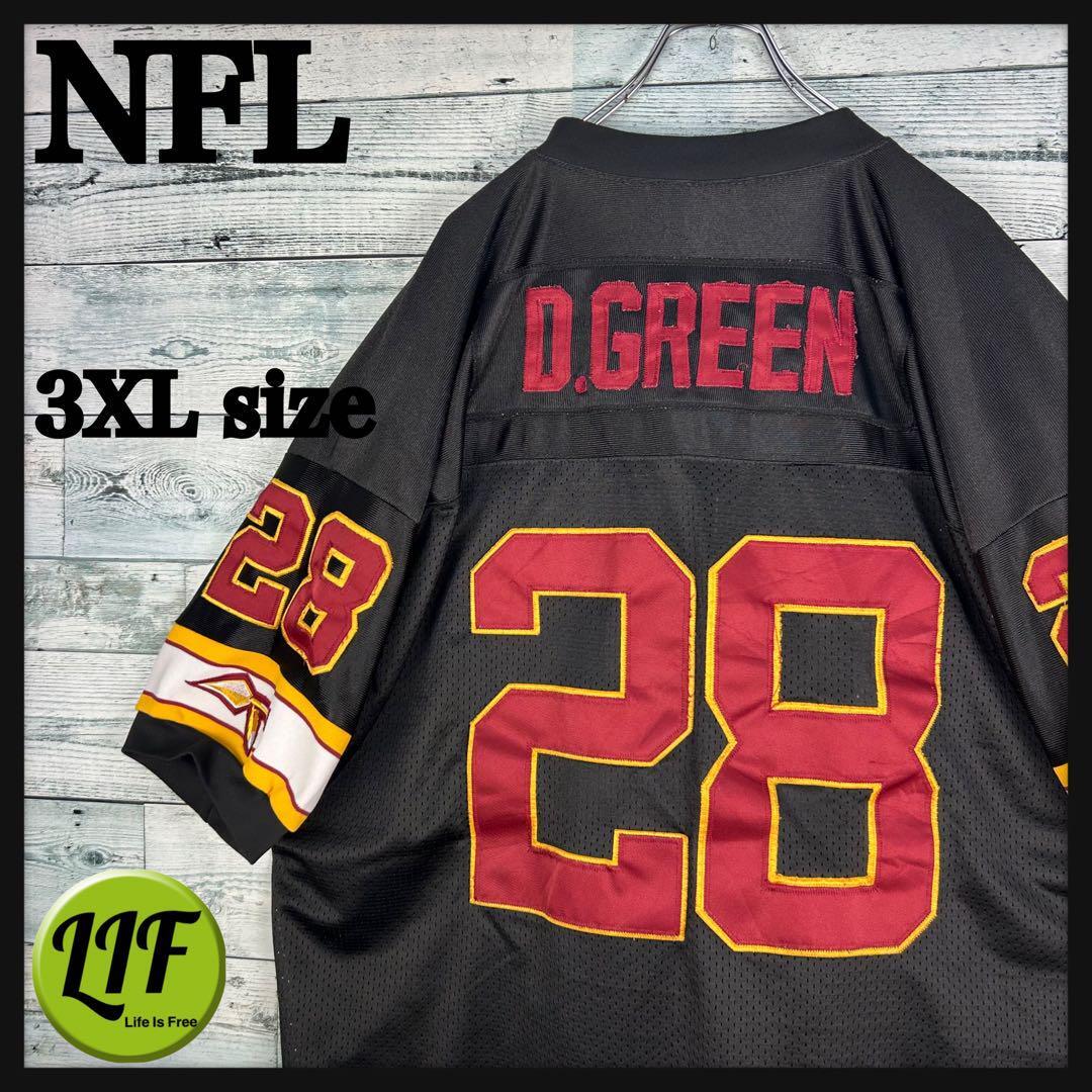 NFL 全刺繍 レッドスキンズ アメフトゲームシャツ 3XL 5186 NFL 全刺繍 レッドスキンズ アメフトゲームシャツ 3XL 5186