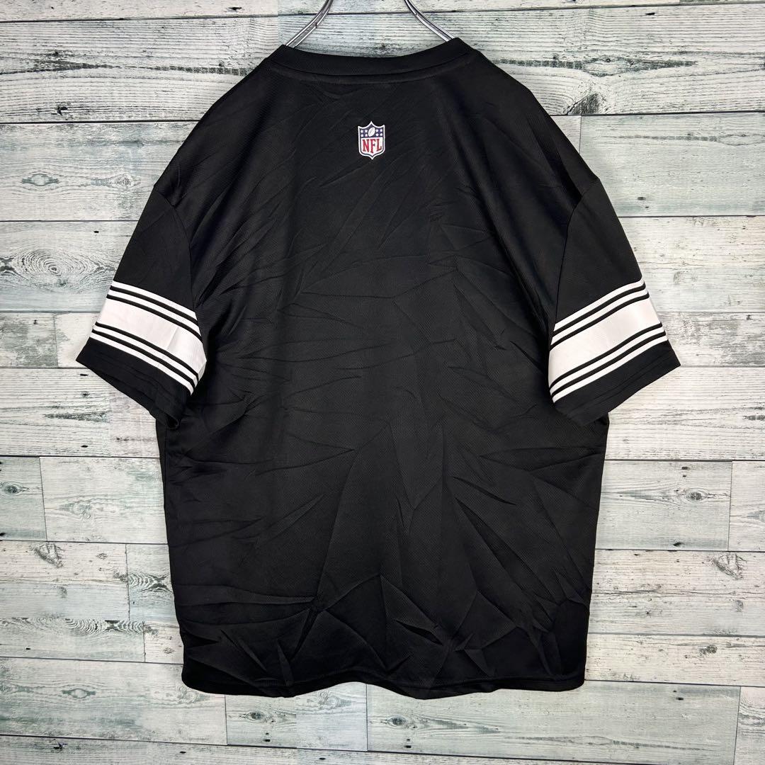 NFL プリントチームロゴ レイダース アメフトゲームシャツ L NFL プリントチームロゴ レイダース アメフトゲームシャツ L