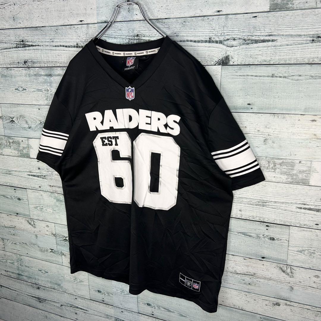 NFL プリントチームロゴ レイダース アメフトゲームシャツ L NFL プリントチームロゴ レイダース アメフトゲームシャツ L