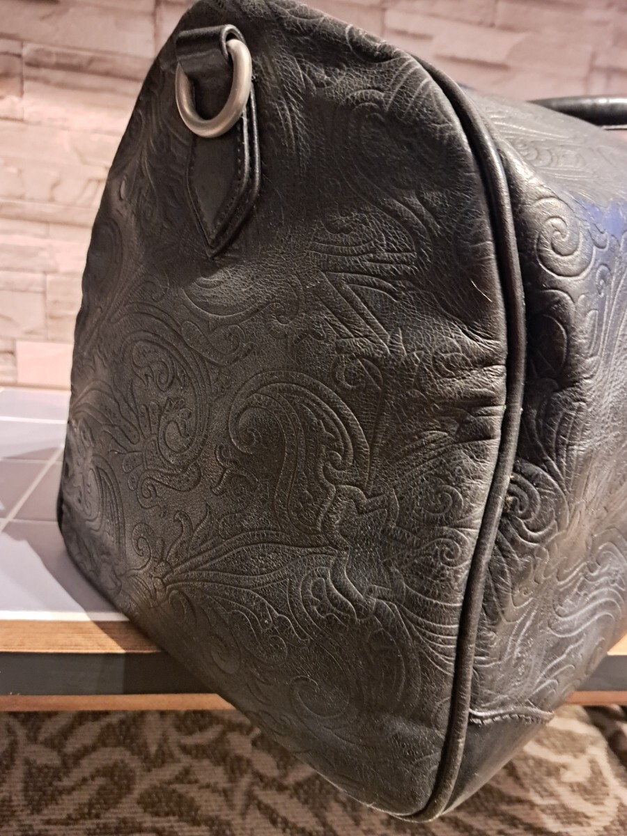 ETRO エトロ マルゴット 型押し ペイズリー ボストンバッグ ETRO エトロ マルゴット 型押し ペイズリー ボストンバッグ