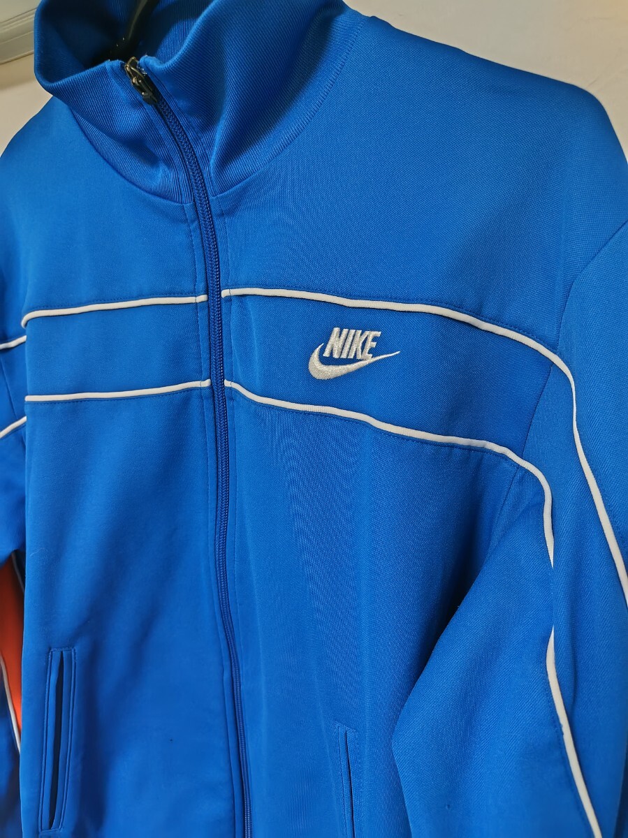 ビンテージ NIKE トラックジャケット ブルー M 刺繍ロゴ ナイキ ビンテージ NIKE トラックジャケット ブルー M 刺繍ロゴ ナイキ