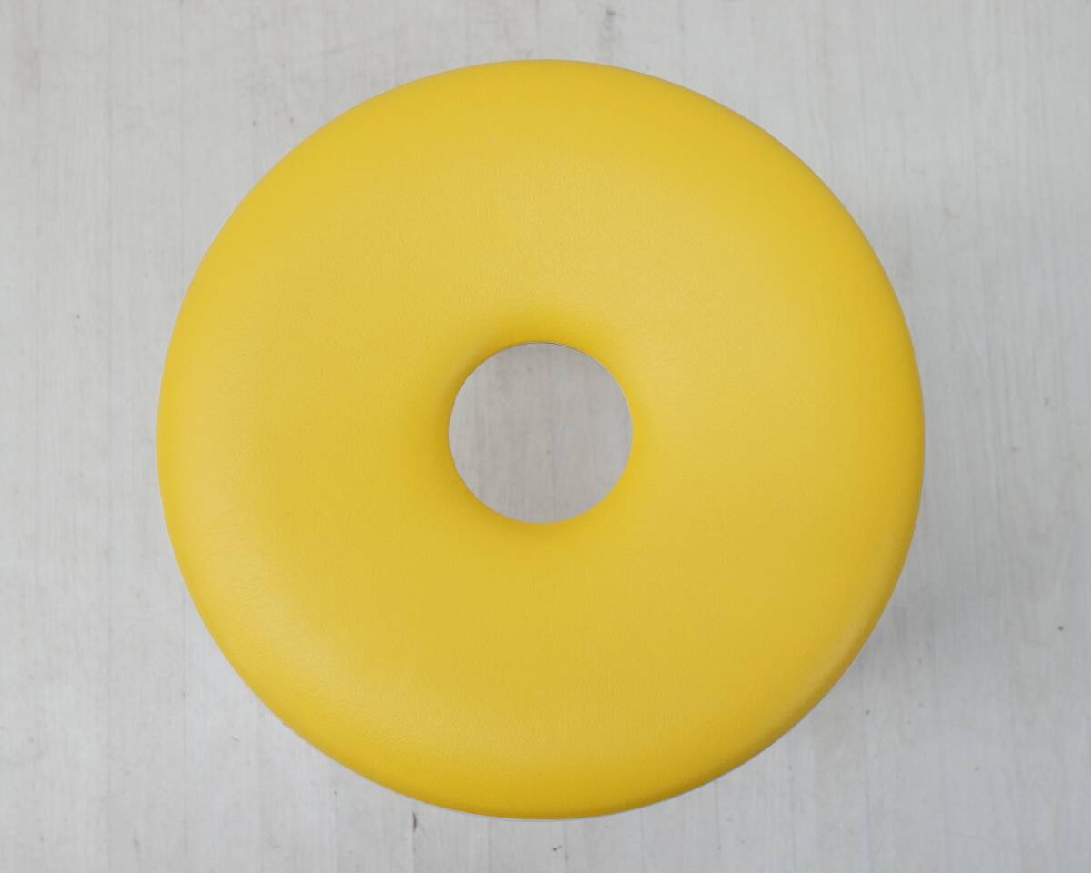 東ハ:【天童木工/Tendo】リングスツール イエロー系 高さ約44.7㎝ 丸椅子 グッドデザイン賞受賞 ダイニング リビングインテリア ★送料無料