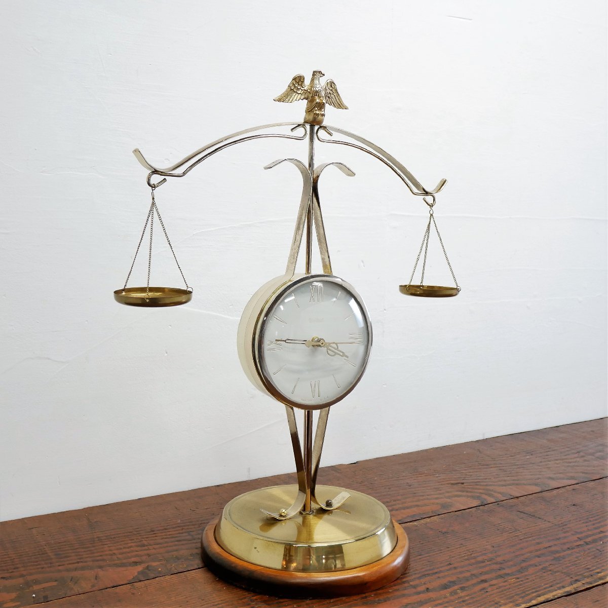 アメリカ ヴィンテージ United 正義の天秤 時(shí)計(jì) / MODEL NO.207 置時(shí)計(jì) イーグルモチーフ付き #502-190-821