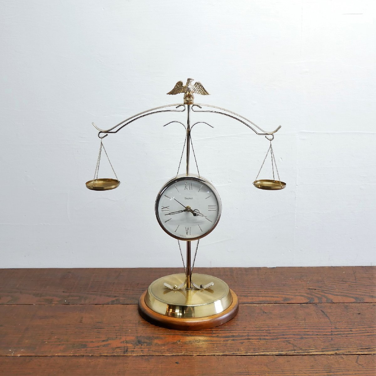 アメリカ ヴィンテージ United 正義の天秤 時(shí)計(jì) / MODEL NO.207 置時(shí)計(jì) イーグルモチーフ付き #502-190-821