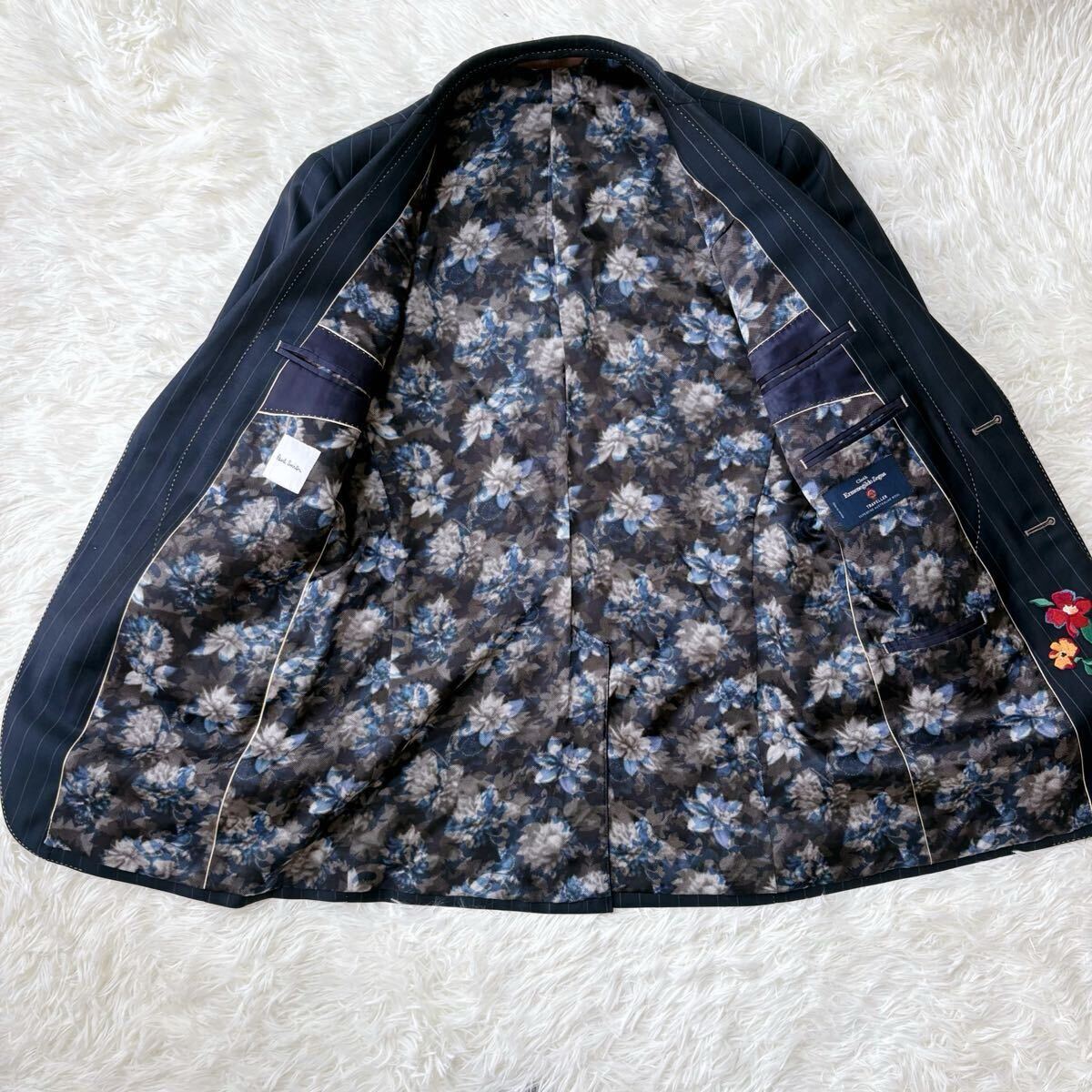 唯一無二】Paul Smith ポールスミス 総裏 花柄 Zegna ゼニア 唯一無二】Paul Smith ポールスミス 総裏 花柄 Zegna ゼニア