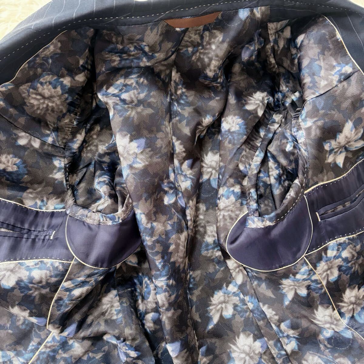 唯一無二】Paul Smith ポールスミス 総裏 花柄 Zegna ゼニア 唯一無二】Paul Smith ポールスミス 総裏 花柄 Zegna ゼニア