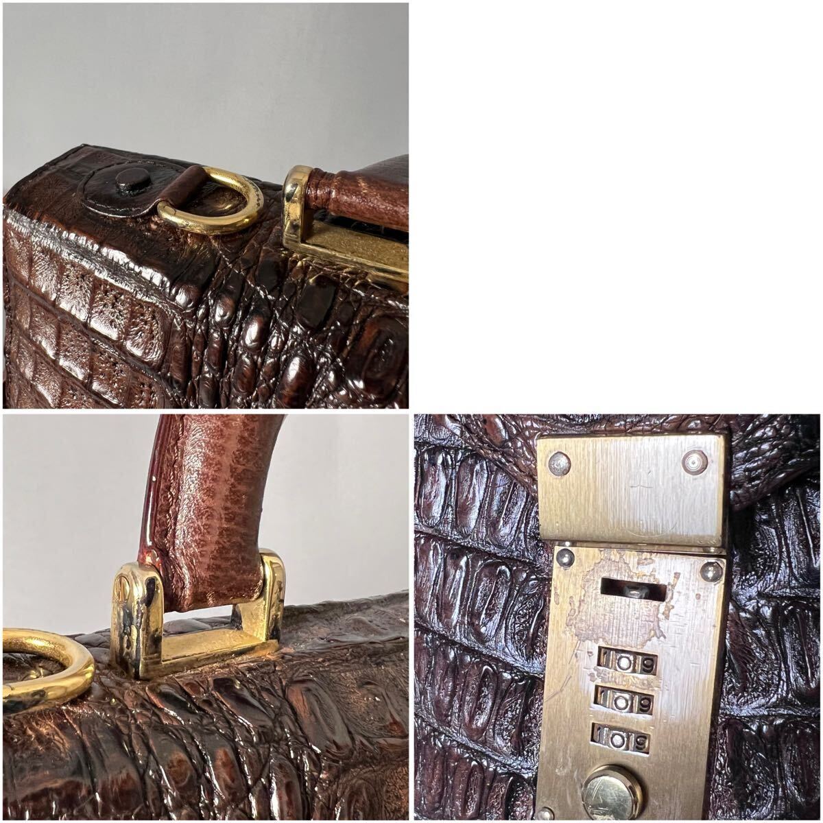 ☆1円スタート☆ カイマン クロコダイル crocodile ワニ革 鰐革 ☆1円スタート☆ カイマン クロコダイル crocodile ワニ革 鰐革
