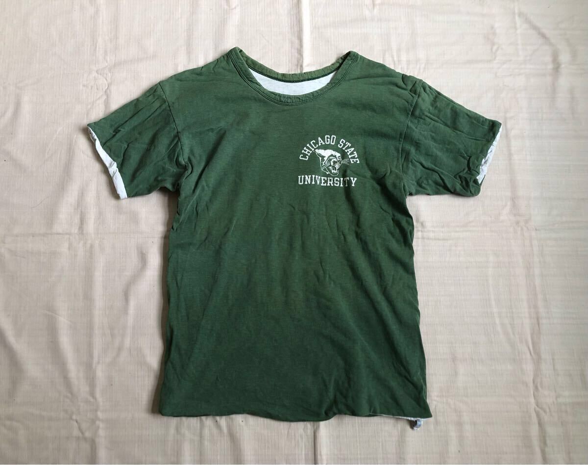 70s80s ビンテージ バータグ カレッジ リバーシブルTシャツ 70s80s ビンテージ バータグ カレッジ リバーシブルTシャツ