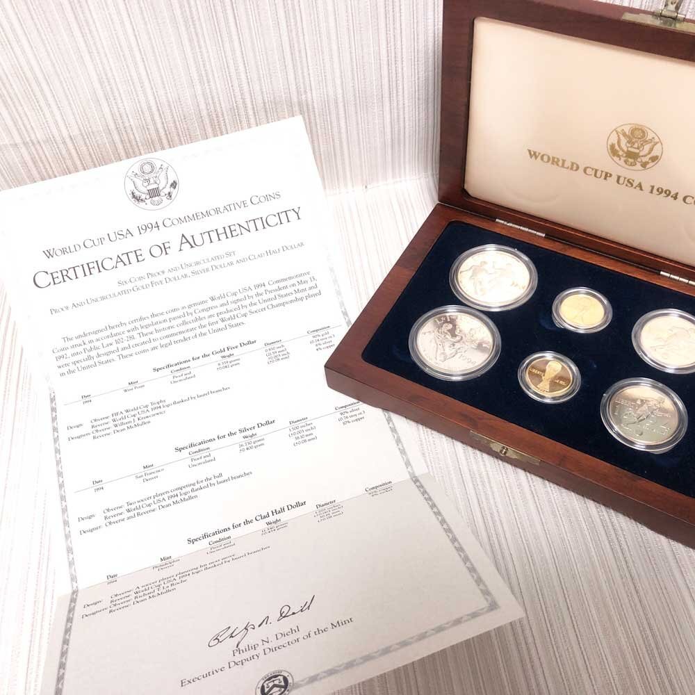 WORLDCUPUSA1994COINS ワールドカップ94アメリカ大会公式記念 WORLDCUPUSA1994COINS ワールドカップ94アメリカ大会公式記念