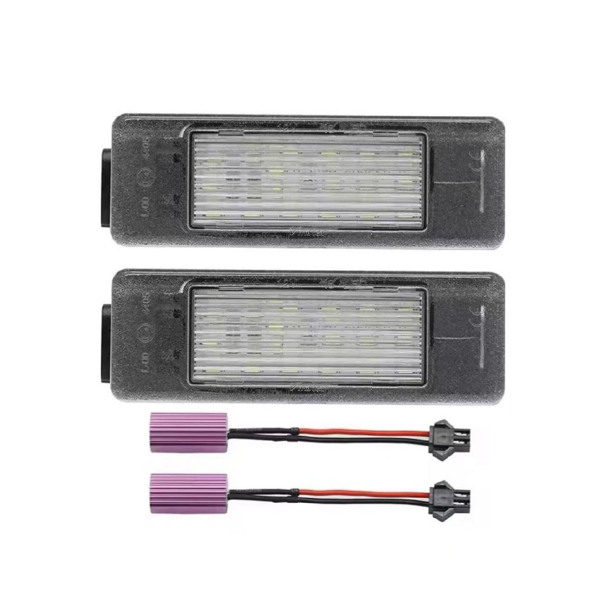 激白光! 交換式 ! LED ナンバー燈 ライセンス ランプ プジョー 406 P406 セダン2.0 セダンV6 スポーツ グリフ クーペ