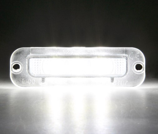 激白光 ! 交換式 ! メルセデス ベンツ LED ナンバー燈 ライセンス ランプ W463 300GE 500GE G320 G500 G36 W460 230GE 300GD ゲレンデ