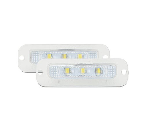 激白光 ! 交換式 ! メルセデス ベンツ LED ナンバー燈 ライセンス ランプ W463 300GE 500GE G320 G500 G36 W460 230GE 300GD ゲレンデ