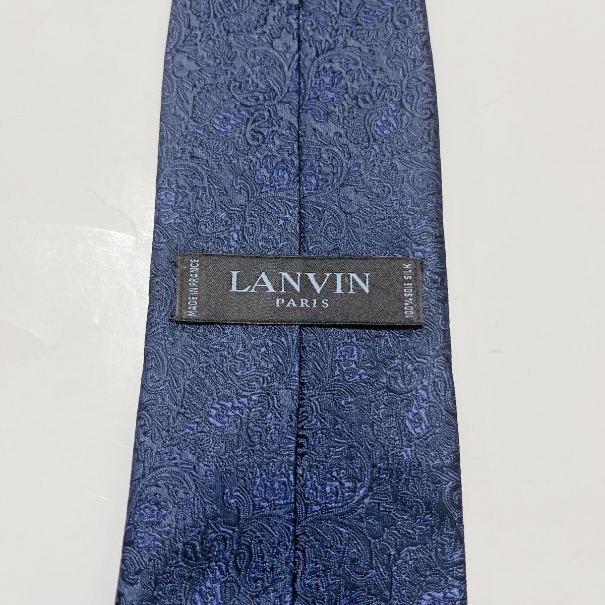 美品 ランバン ネクタイ ハイブランド ペイズリー柄 光沢 美品 ランバン ネクタイ ハイブランド ペイズリー柄 光沢
