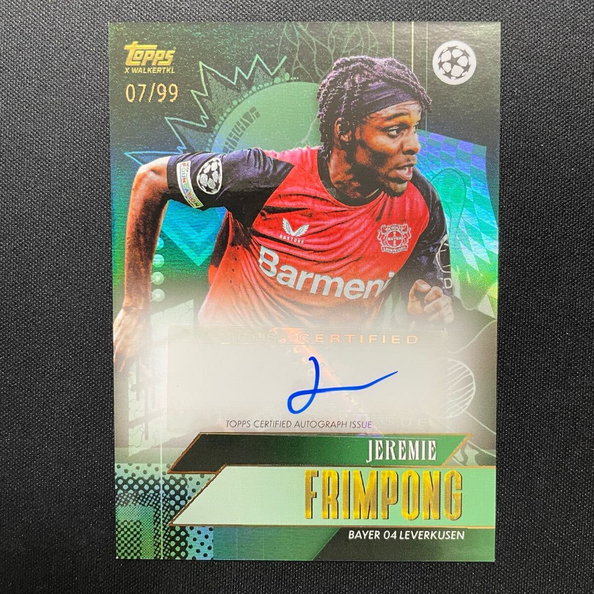 2024-25 Topps Gold UEFA Current Stars Jeremie Frimpong Auto 2024-25 Topps Gold UEFA Current Stars Jeremie Frimpong Auto