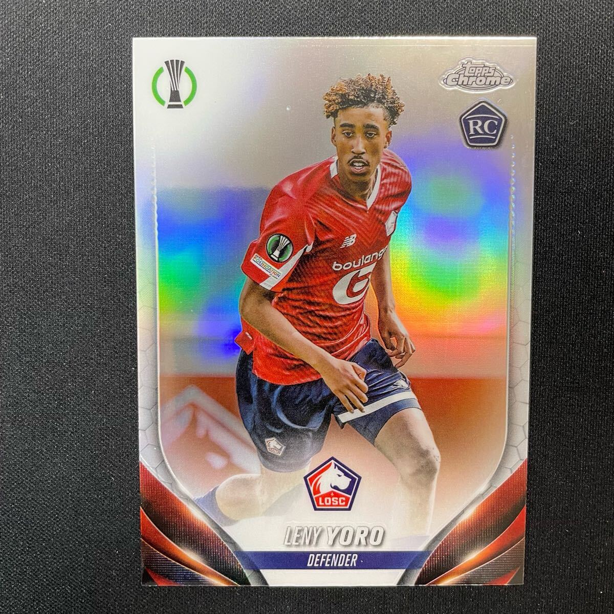 2023-24 Topps Chrome UEFA Silver Leny Yoro RC レニー・ヨロ 2023-24 Topps Chrome UEFA Silver Leny Yoro RC レニー・ヨロ