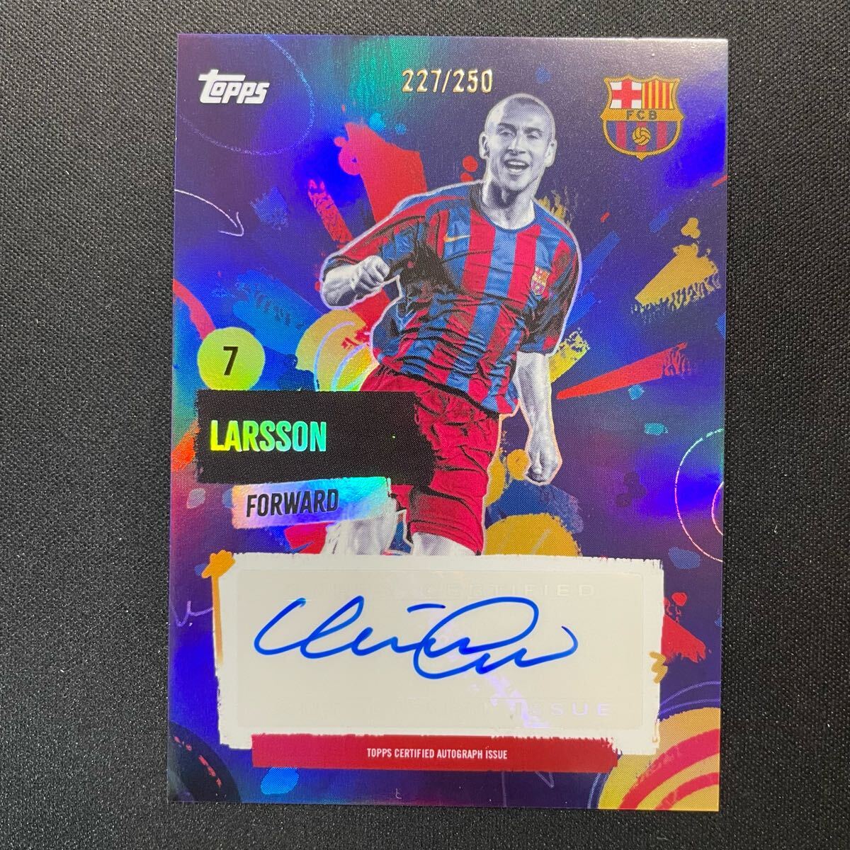 2024-25 Topps Barcelona Team Set Barca Rumba Henrik Larsson 2024-25 Topps Barcelona Team Set Barca Rumba Henrik Larsson