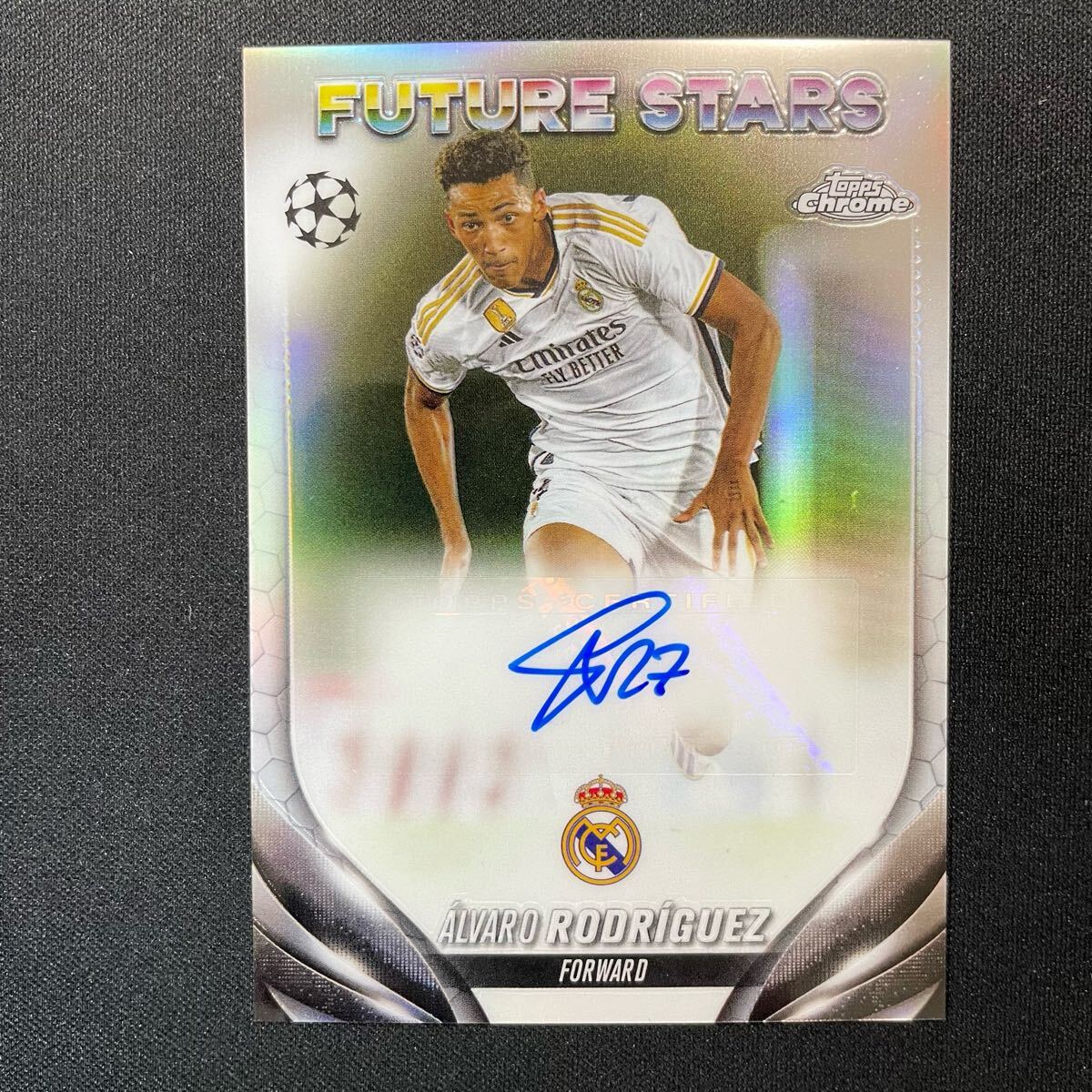 2023-24 Topps Chrome UEFA Alvaro Rodriguez Auto Real Madrid 2023-24 Topps Chrome UEFA Alvaro Rodriguez Auto Real Madrid