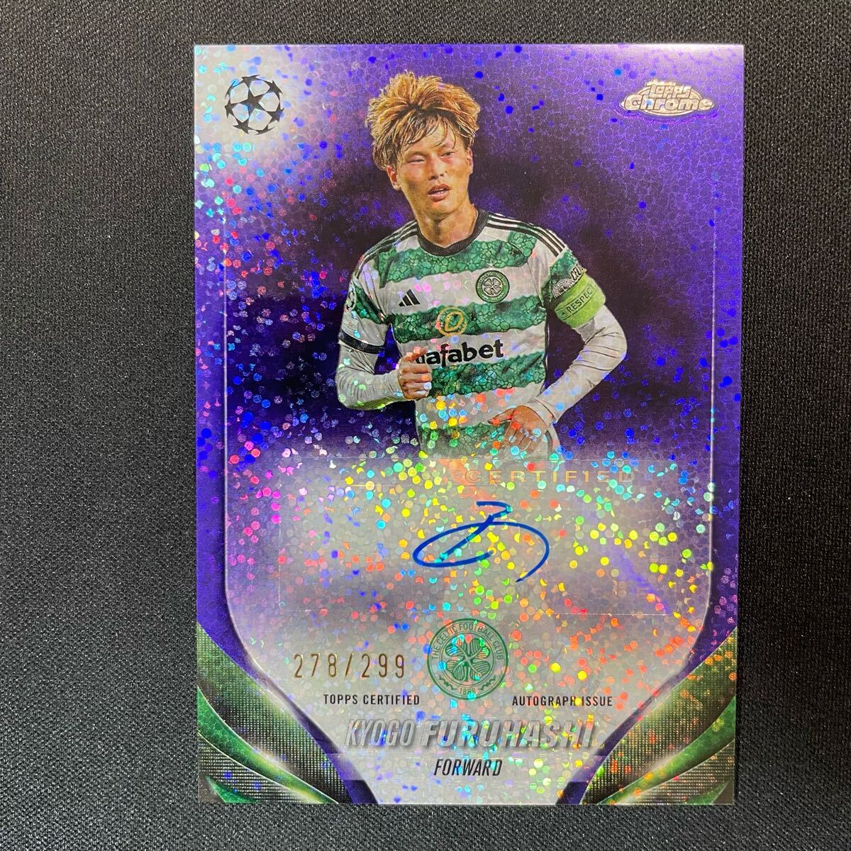 2023-24 Topps Chrome UEFA Kyogo Furuhashi Auto Celtic /299 2023-24 Topps Chrome UEFA Kyogo Furuhashi Auto Celtic /299