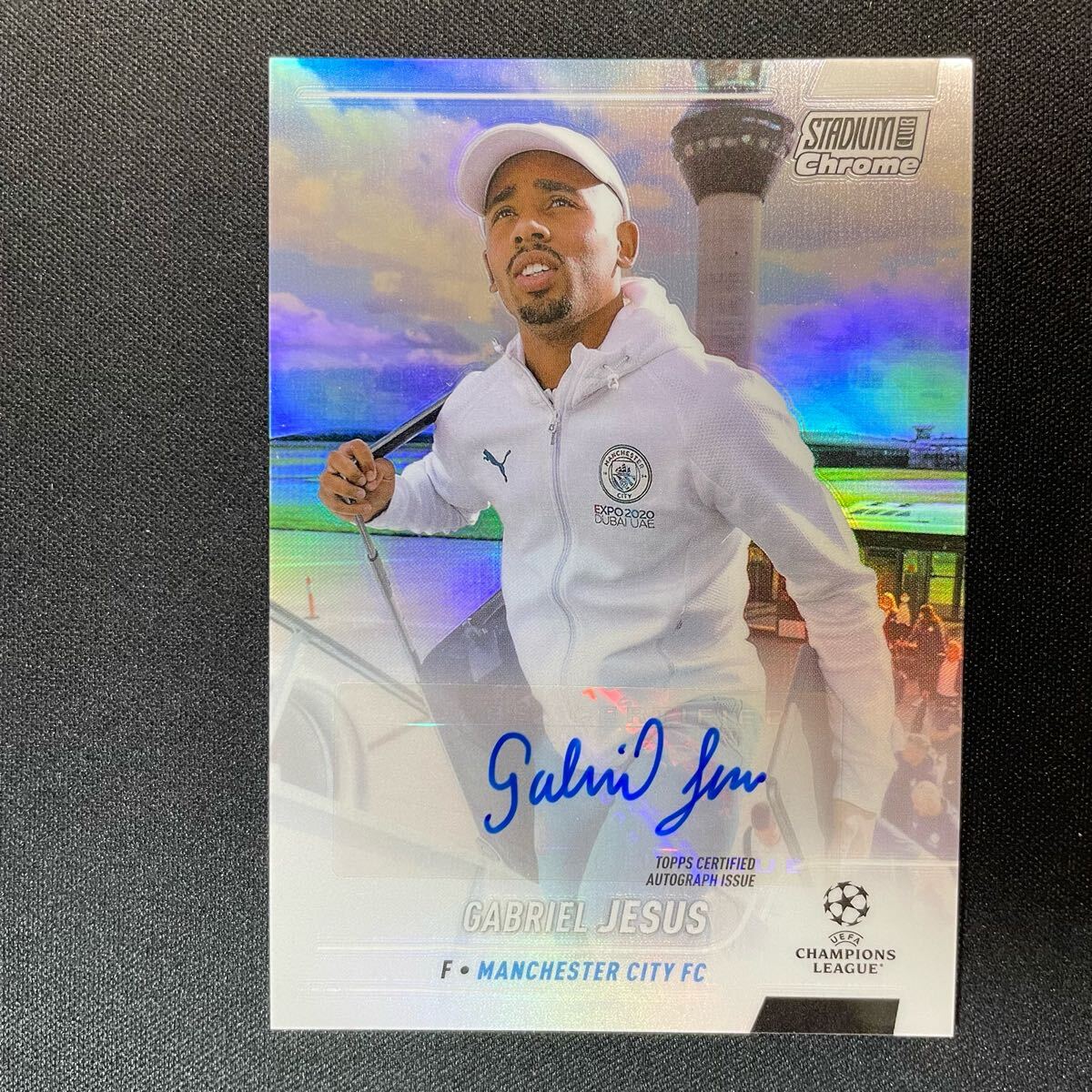 2021-22 Topps Stadium Club Chrome UEFA Gabriel Jesus Auto 2021-22 Topps Stadium Club Chrome UEFA Gabriel Jesus Auto