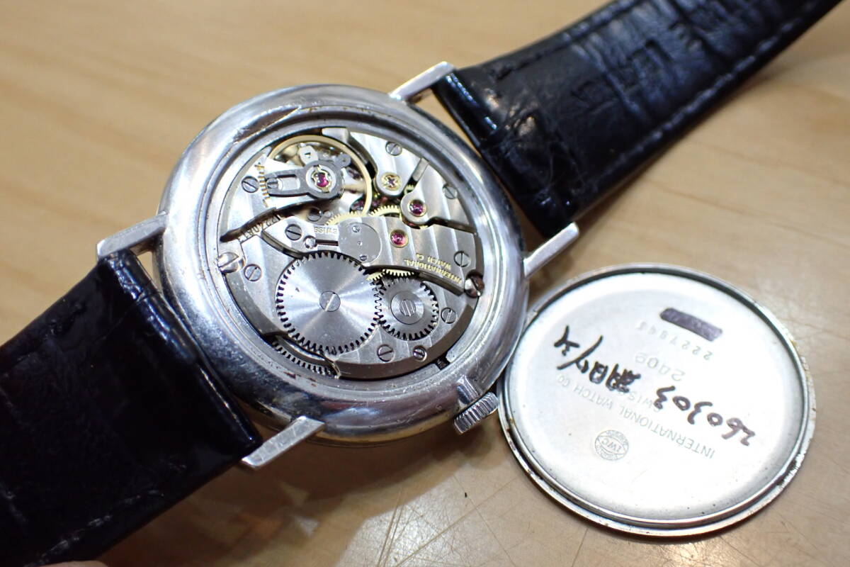正規 IWC Ref.2409 ◇ Cal.403 シャフハウゼン シルバー文字盤 正規 IWC Ref.2409 ◇ Cal.403 シャフハウゼン シルバー文字盤