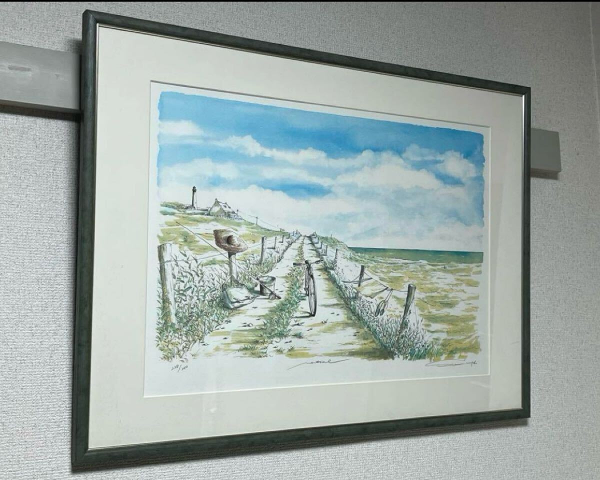 真作 内田新哉 NEUTRAL HIBELL ART パステル画 直筆サイン 真作 内田新哉 NEUTRAL HIBELL ART パステル画 直筆サイン