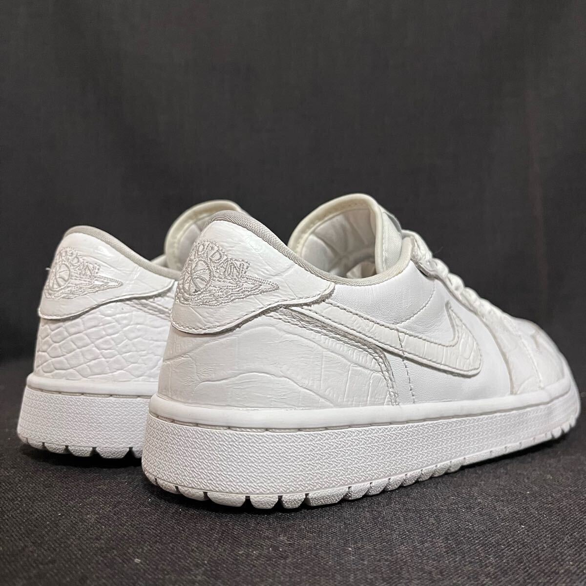 NIKE GOLF AIR JORDAN 1 LOW G WHITE CROCODILE US8.5 26.5cm NIKE GOLF AIR JORDAN 1 LOW G WHITE CROCODILE US8.5 26.5cm