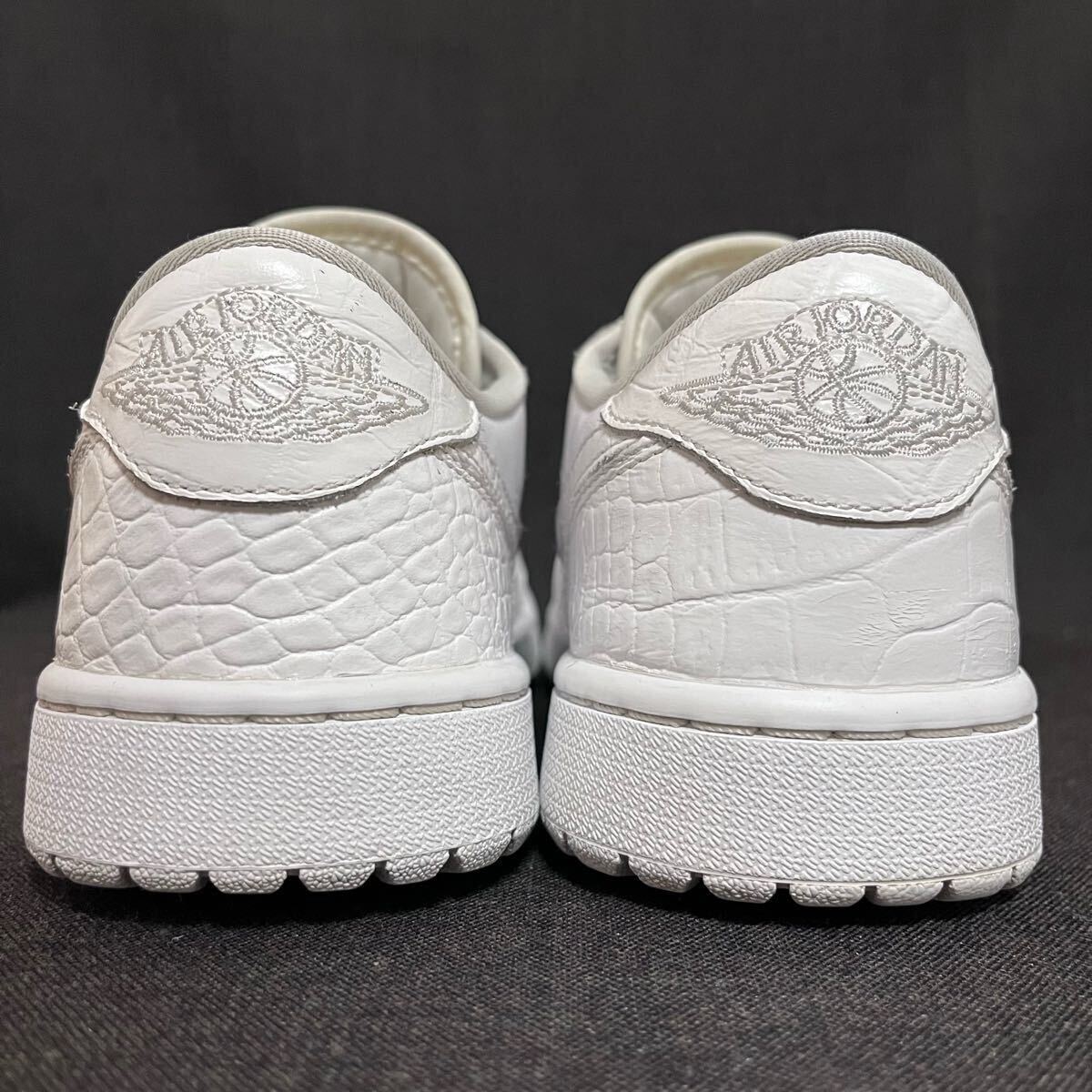 NIKE GOLF AIR JORDAN 1 LOW G WHITE CROCODILE US8.5 26.5cm NIKE GOLF AIR JORDAN 1 LOW G WHITE CROCODILE US8.5 26.5cm