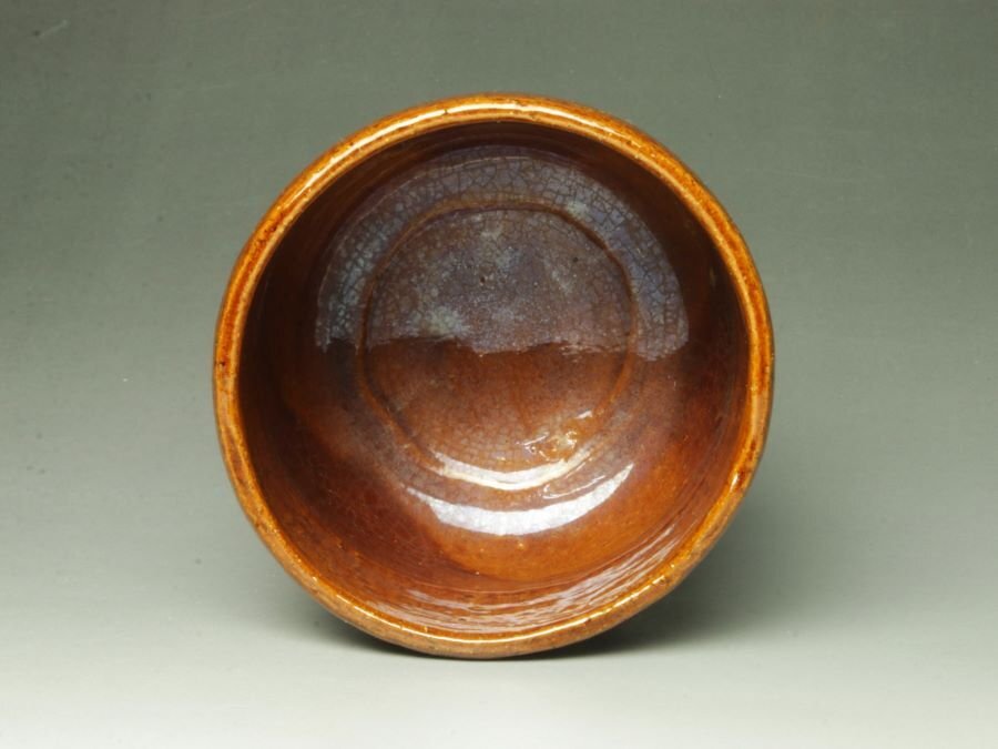 □個人コレクション出品□大樋長阿弥(中村長阿弥) 大樋茶碗 共箱 □個人コレクション出品□大樋長阿弥(中村長阿弥) 大樋茶碗 共箱