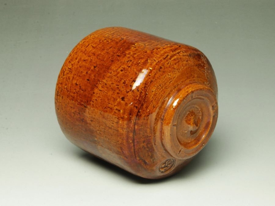 □個人コレクション出品□大樋長阿弥(中村長阿弥) 大樋茶碗 共箱 □個人コレクション出品□大樋長阿弥(中村長阿弥) 大樋茶碗 共箱