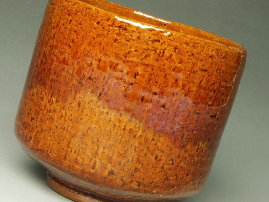 □個人コレクション出品□大樋長阿弥(中村長阿弥) 大樋茶碗 共箱 □個人コレクション出品□大樋長阿弥(中村長阿弥) 大樋茶碗 共箱