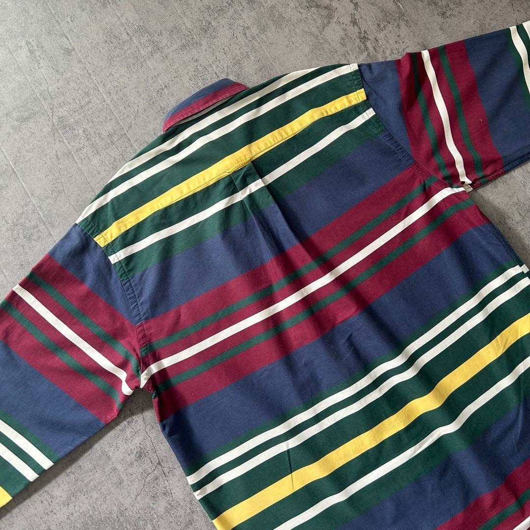 90年代 NAUTICA ノーティカ 長袖 ボタンダウンシャツ マルチ 90年代 NAUTICA ノーティカ 長袖 ボタンダウンシャツ マルチ