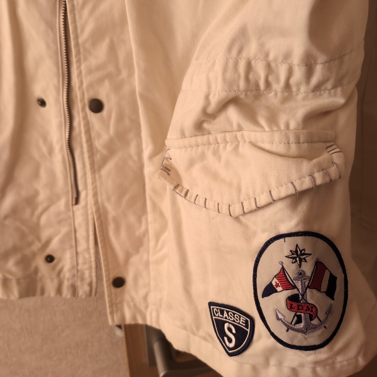 シナコバ ジャケット Lサイズ ベージュ系 ホワイト系_画像4