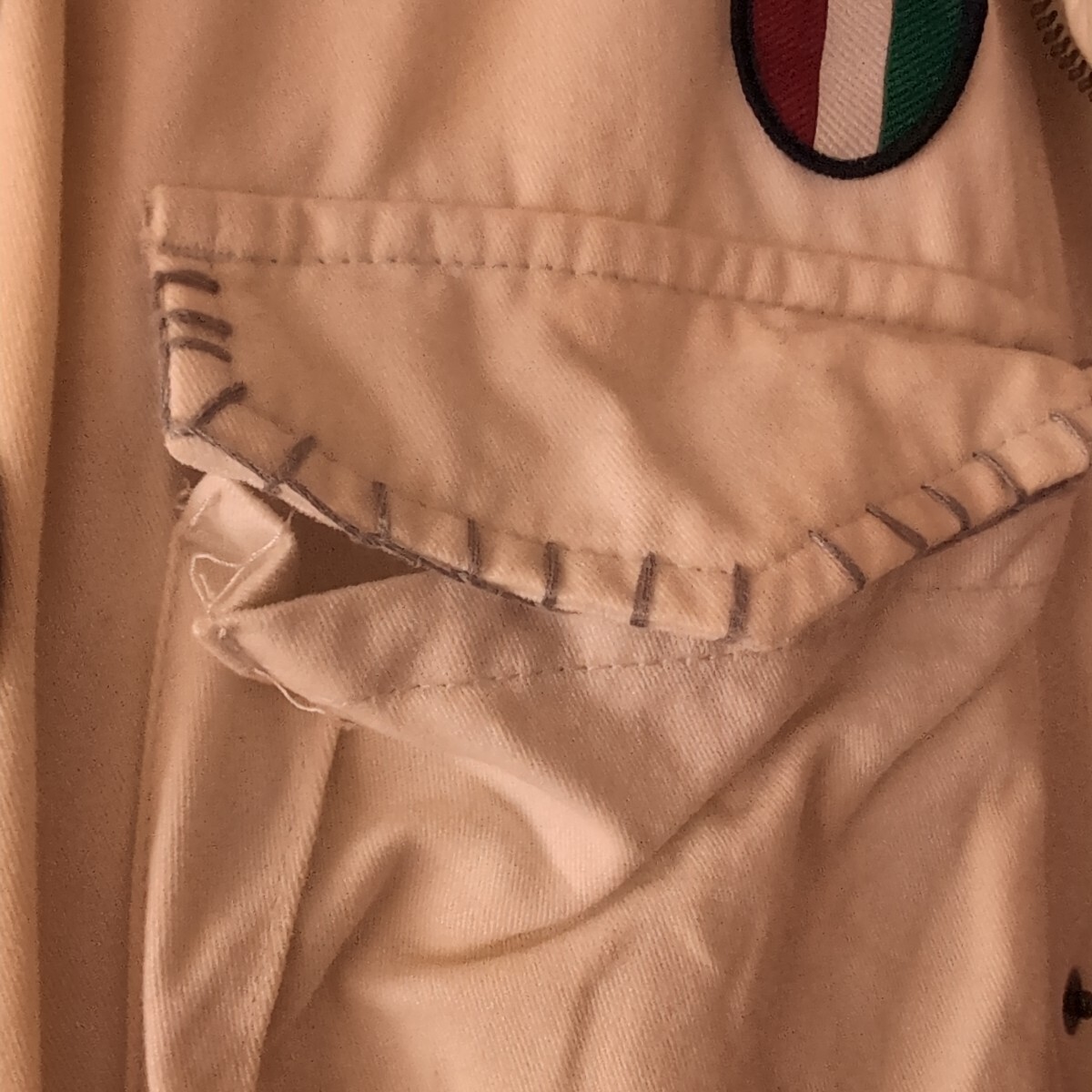 シナコバ ジャケット Lサイズ ベージュ系 ホワイト系_画像7