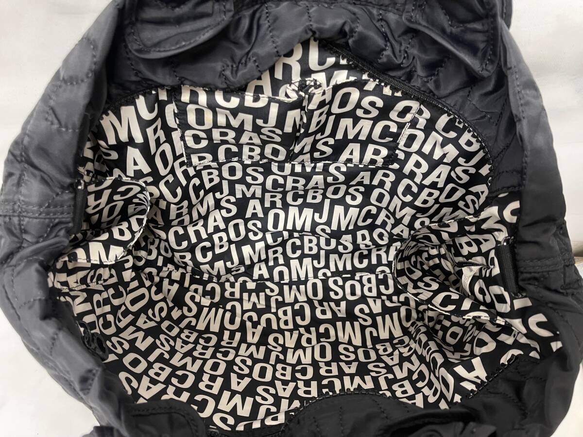 中古 MARC BY MARC JACOBS マークバイマークジェイコブス M3PE045 ブラック 2WAY トート ロゴキルティ ナイロン