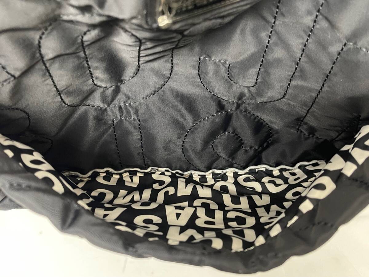 中古 MARC BY MARC JACOBS マークバイマークジェイコブス M3PE045 ブラック 2WAY トート ロゴキルティ ナイロン