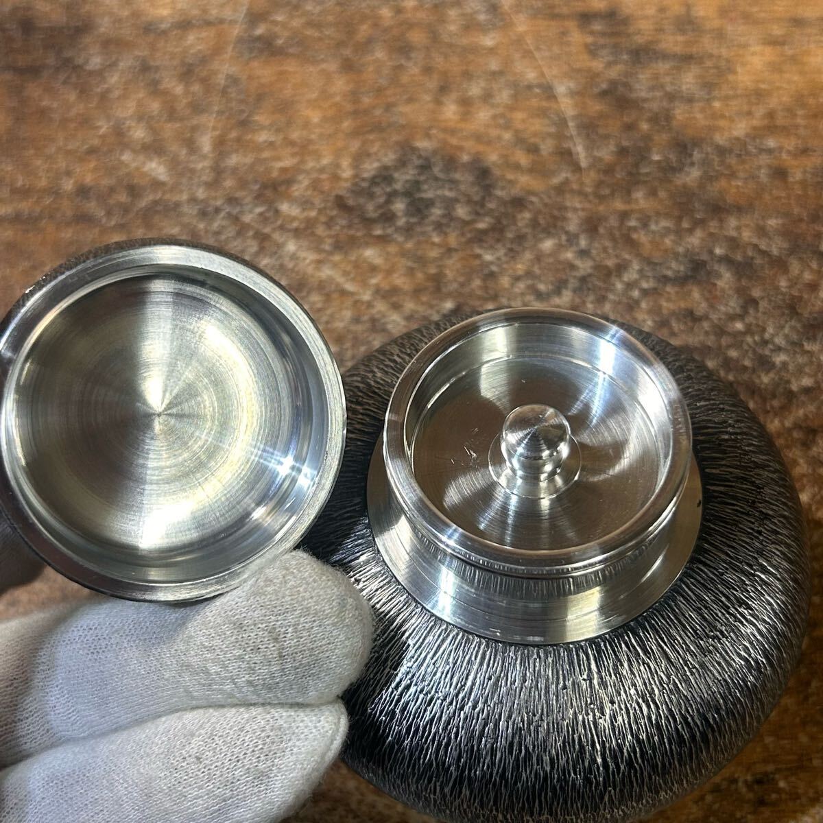 旧家 蔵出し 錫製 茶壺 本錫 錫半 茶道具 茶入 茶器 煎茶道具 旧家 蔵出し 錫製 茶壺 本錫 錫半 茶道具 茶入 茶器 煎茶道具