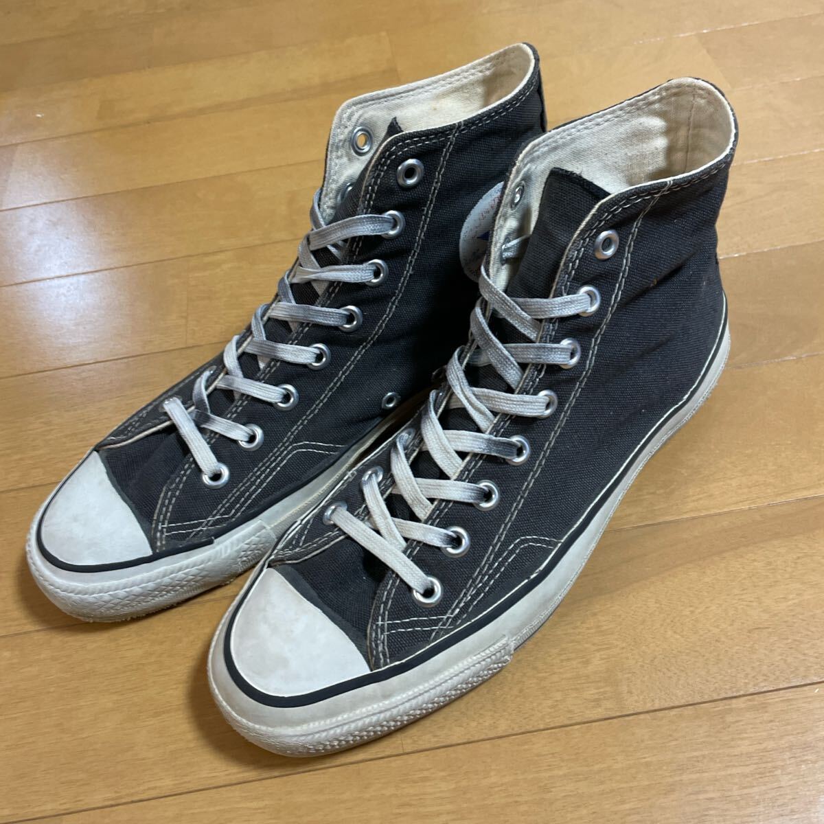 80s 黒 CONVERSE オールスター HI コンバース USA製 ビンテージ 80s 黒 CONVERSE オールスター HI コンバース USA製 ビンテージ