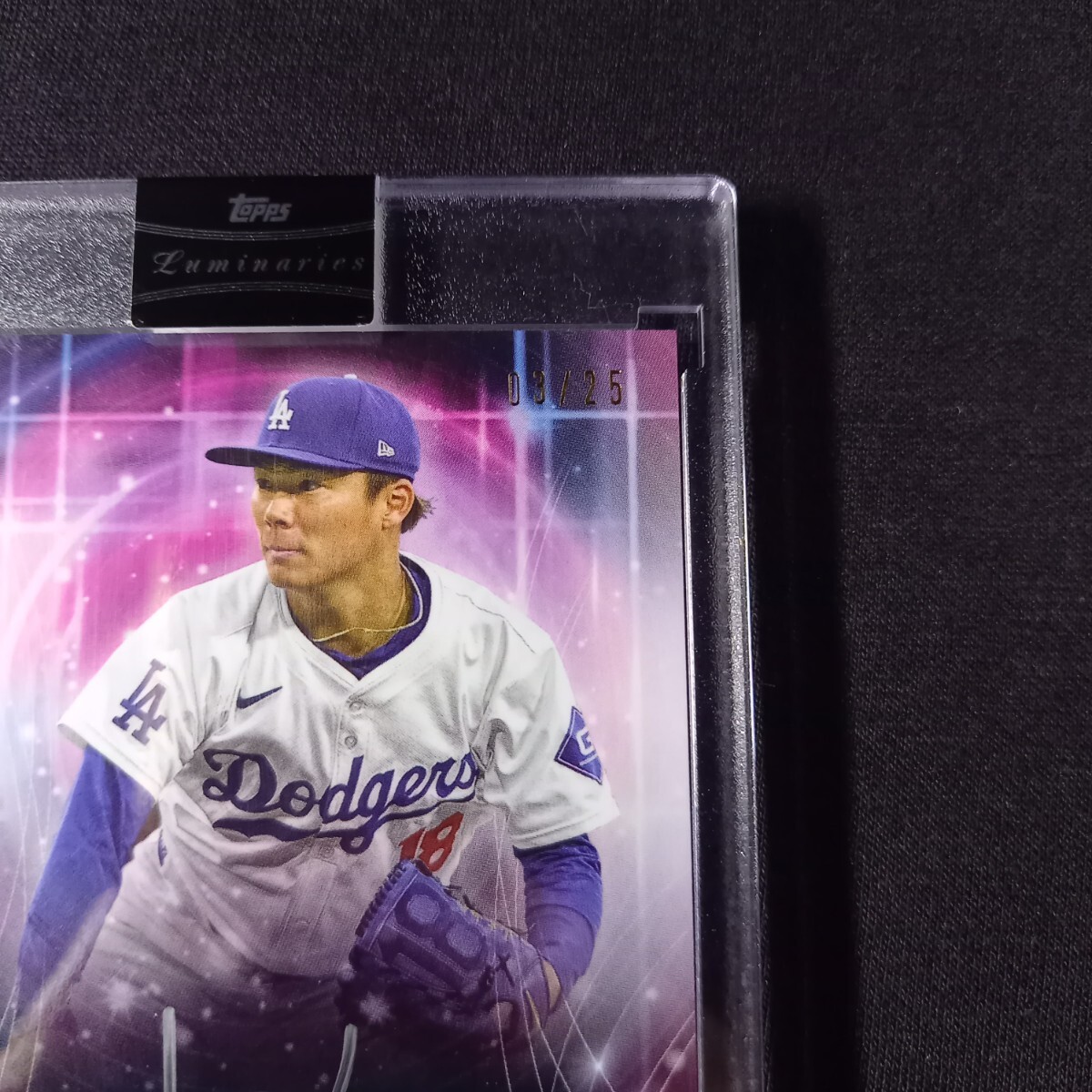 25シリ】山本由伸 直筆サイン RC 2024 Topps Luminaries Spark 25シリ】山本由伸 直筆サイン RC 2024 Topps Luminaries Spark