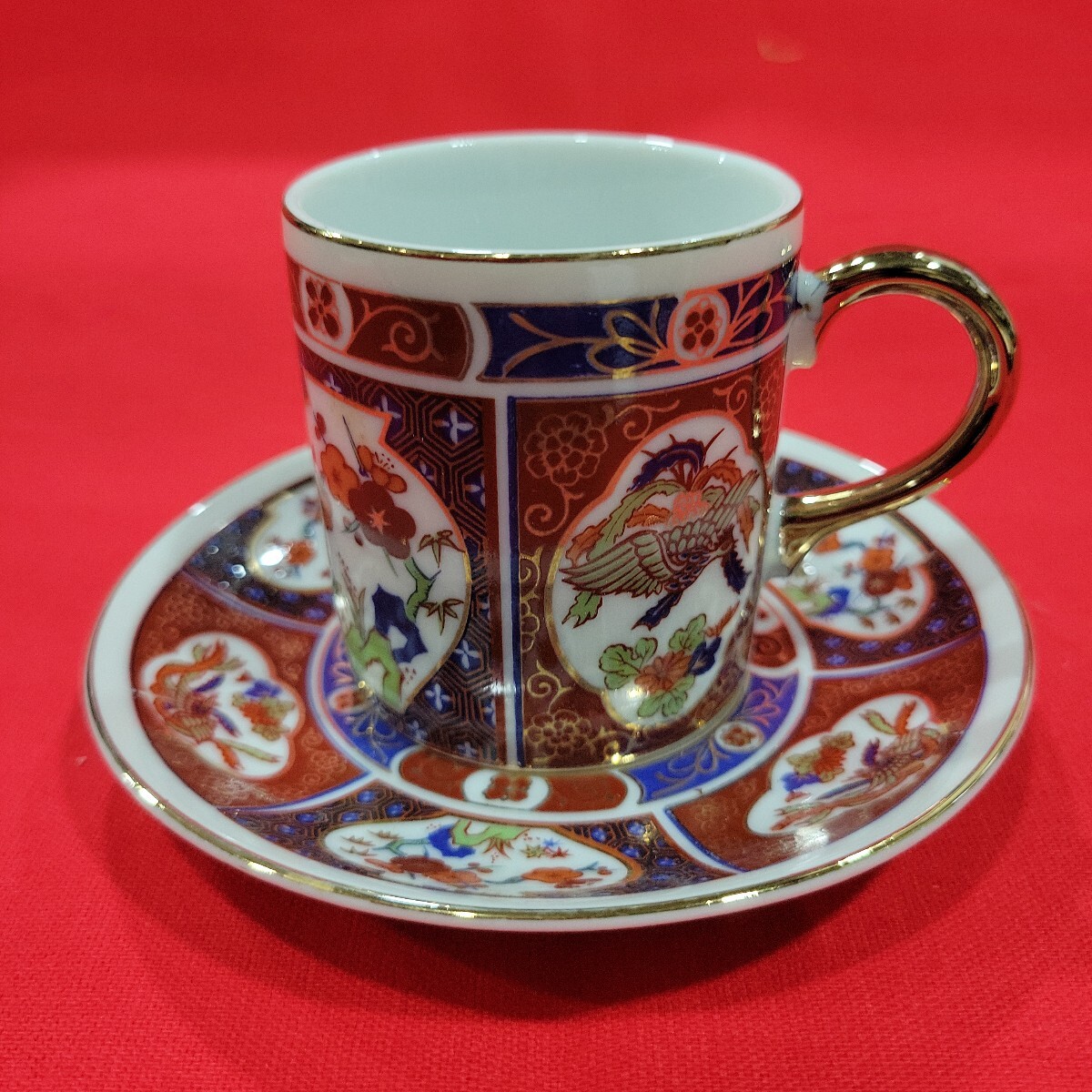 №8040 未使用 保管品 Pearl CHINA 金彩 カップ&ソーサー 5客 №8040 未使用 保管品 Pearl CHINA 金彩 カップ&ソーサー 5客