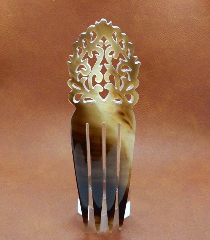 画像商品をお届け【新品】水牛の角 簪 かんざし 粋で艶やかに*IV*（1）ペイネタ バッファローホーン クリックポストなら送料￥185_画像1