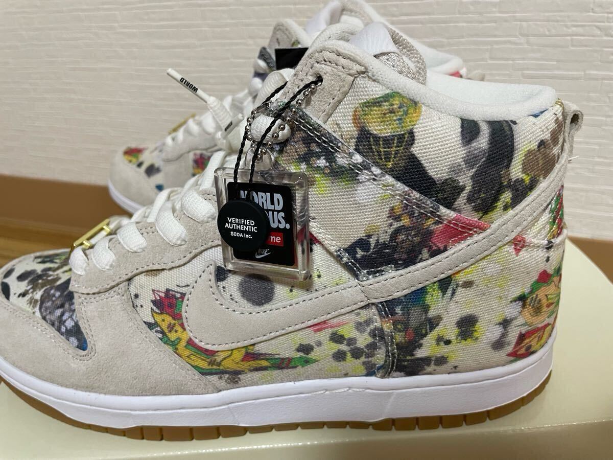 未使用黒タグ付 NIKE Dunk SB HI SUPREME ダンク シュプリーム 未使用黒タグ付 NIKE Dunk SB HI SUPREME ダンク シュプリーム