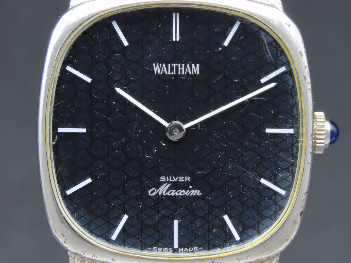 1円~! 稼動品☆正規品 WALTHAM ウォルサム マキシム SV925 総 1円~! 稼動品☆正規品 WALTHAM ウォルサム マキシム SV925 総