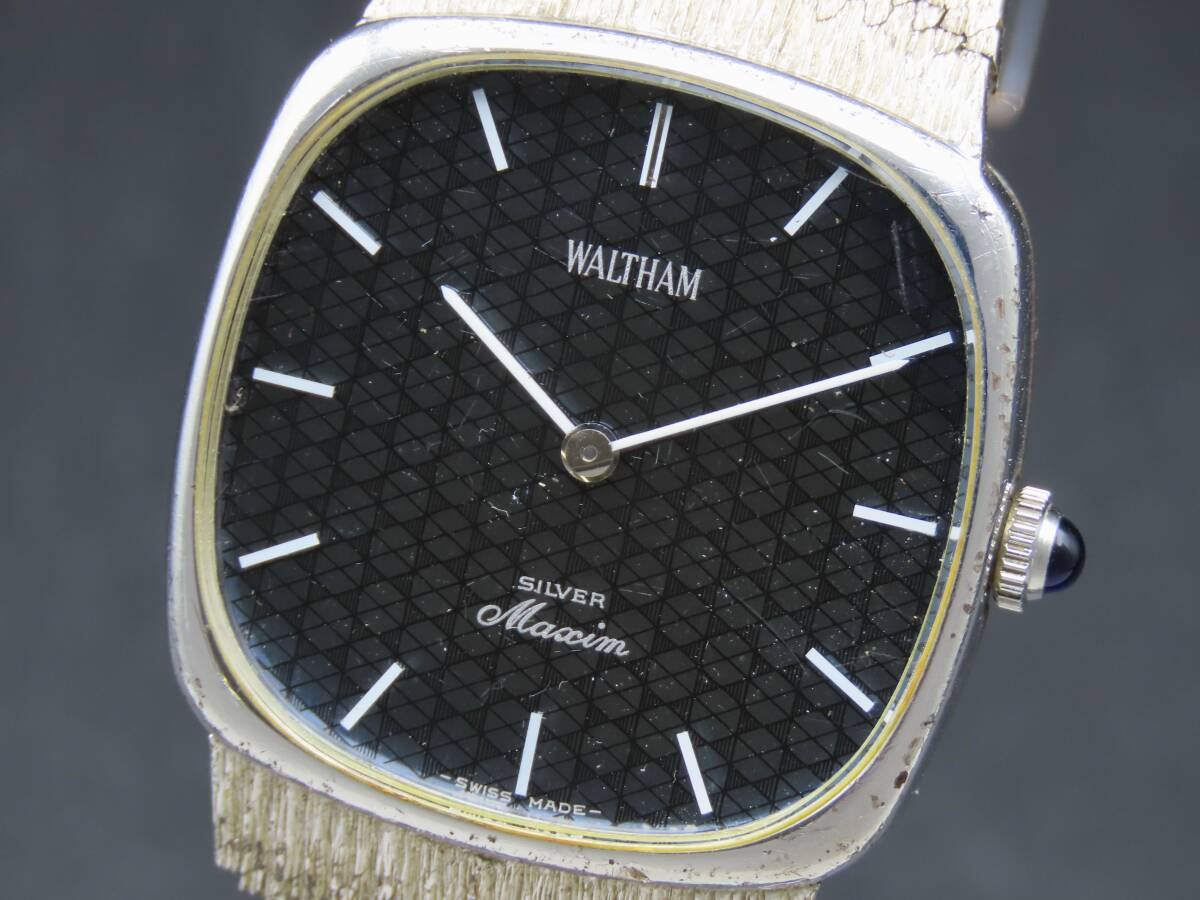 1円~! 稼動品☆正規品 WALTHAM ウォルサム マキシム SV925 総 1円~! 稼動品☆正規品 WALTHAM ウォルサム マキシム SV925 総