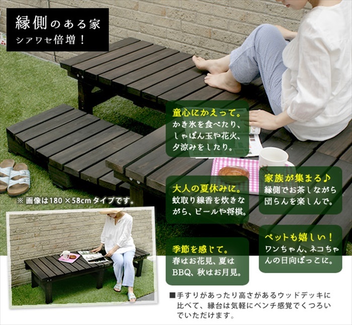 【値下げ】 デッキ縁臺(tái) 90×90 木制 ステップ 天然木制 ウッドデッキ ガーデンベンチ ガーデンチェア 庭 ダークブラウン M5-MGKSMI00217DBR