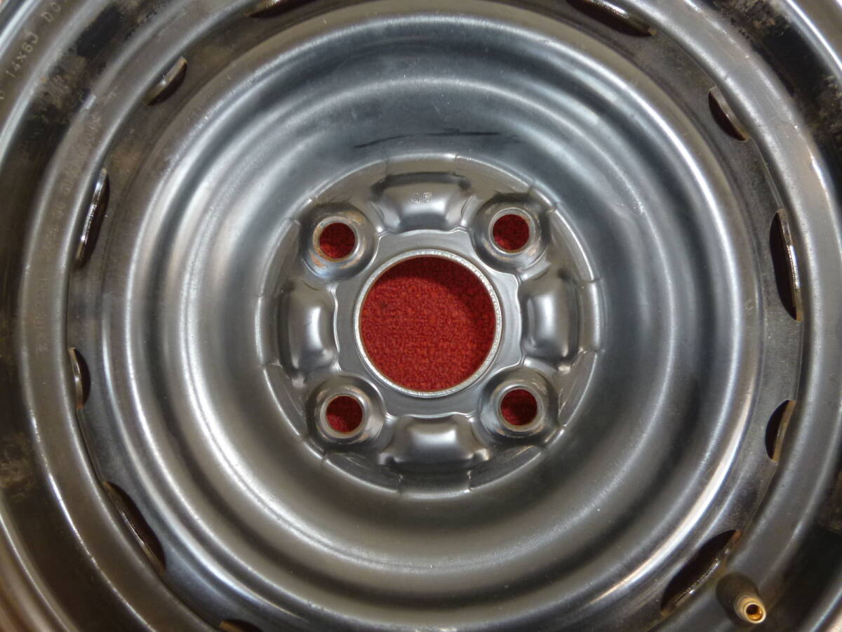 マツダ 純正 鉄チン スチールホイール 14インチ 6J +45 PCD100-4 マツダ 純正 鉄チン スチールホイール 14インチ 6J +45 PCD100-4