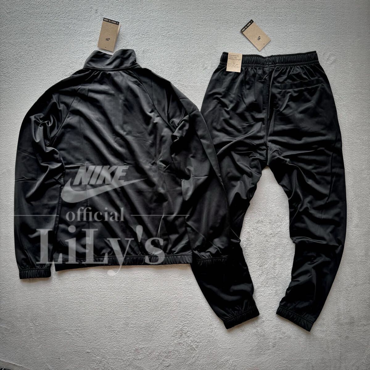 新品 NIKE上下セットアップ Sサイズ ブラック ロゴ刺繍 新品 NIKE上下セットアップ Sサイズ ブラック ロゴ刺繍