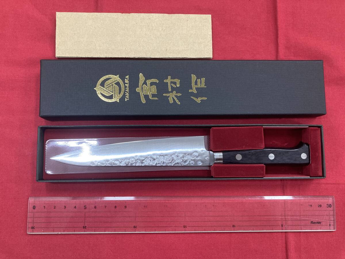 高村刃物 高村作 ペティナイフ 150㎜ VG10鋼 槌目 未使用品 高村刃物 高村作 ペティナイフ 150㎜ VG10鋼 槌目 未使用品